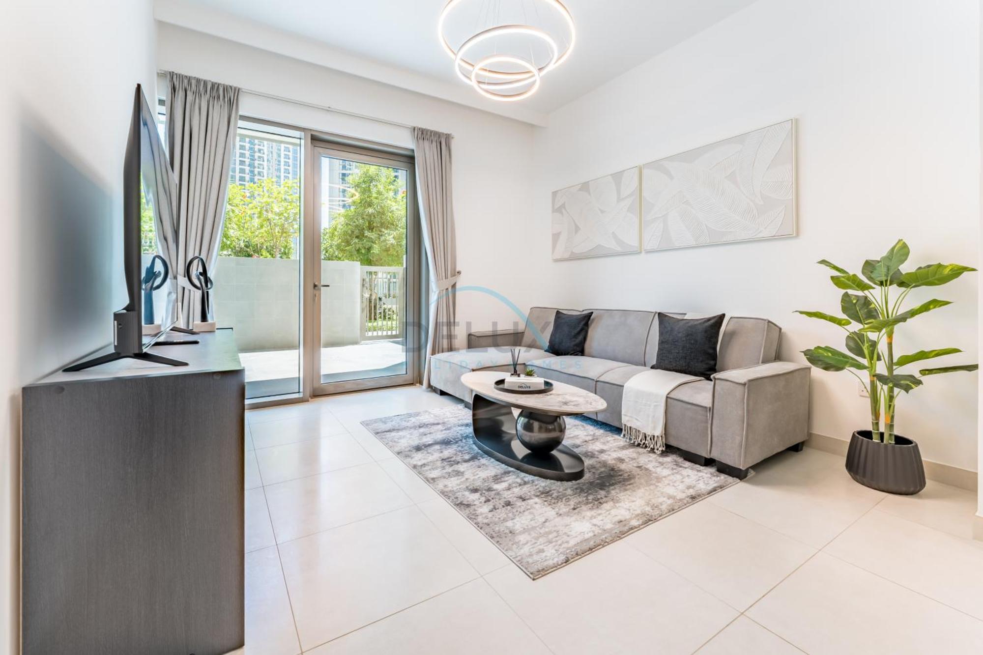 Near Water Canal 1br With Spacious Balcony, Creekside 18 A, Creek Harbour By Deluxe Homes * Dubai